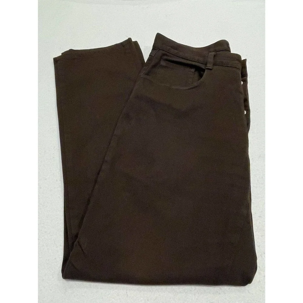 Banana Republic Mens Stretch Jeans 31R Brown Button Fly Straight 29